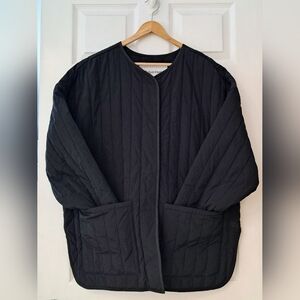 Calvin Klein Women's Black Quilted Jacket w/pockets | NWT | Large